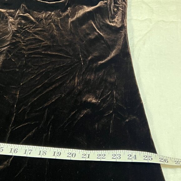 JBS LTD Women’s Brown Velvet Sleeveless Halter Dress Size M Made in USA A-Line - Picture 6 of 8